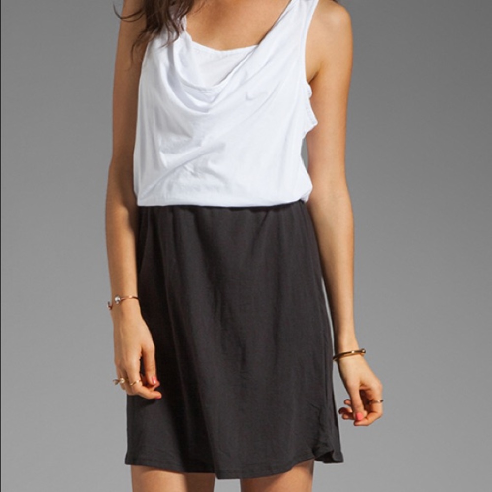 Bobi colorblock supreme jersey dress - size S